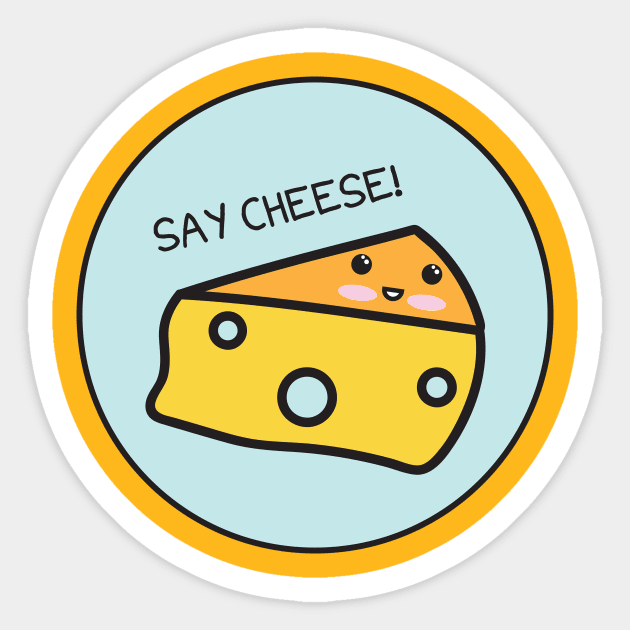 Say Cheese Sticker by Baby Bigfoot